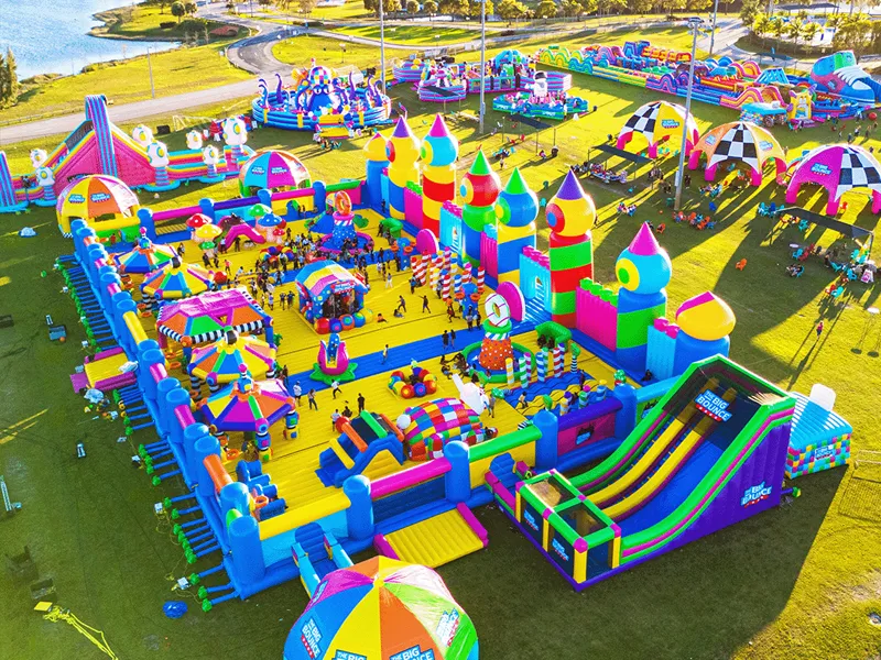 Waaruit bestaat een opblaaskasteel?