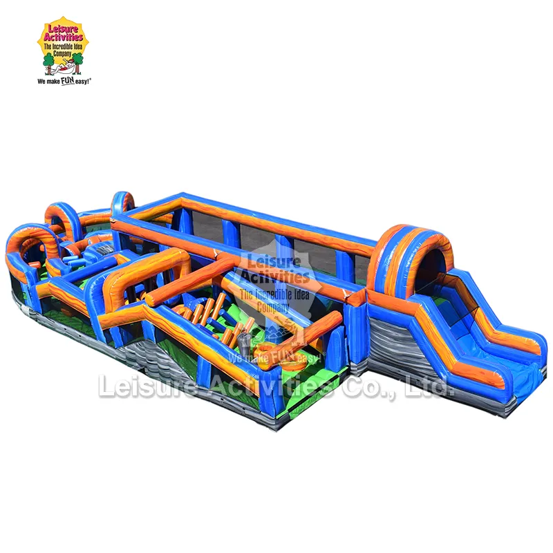 Mega Obstacle Run Opblaasbaar hindernissenparcours