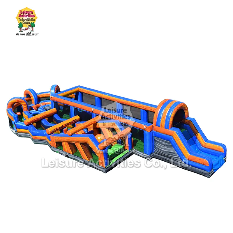 Mega Obstacle Run Opblaasbaar hindernissenparcours