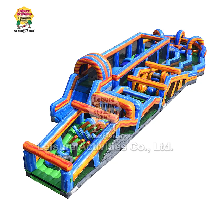 Mega Obstacle Run Opblaasbaar hindernissenparcours
