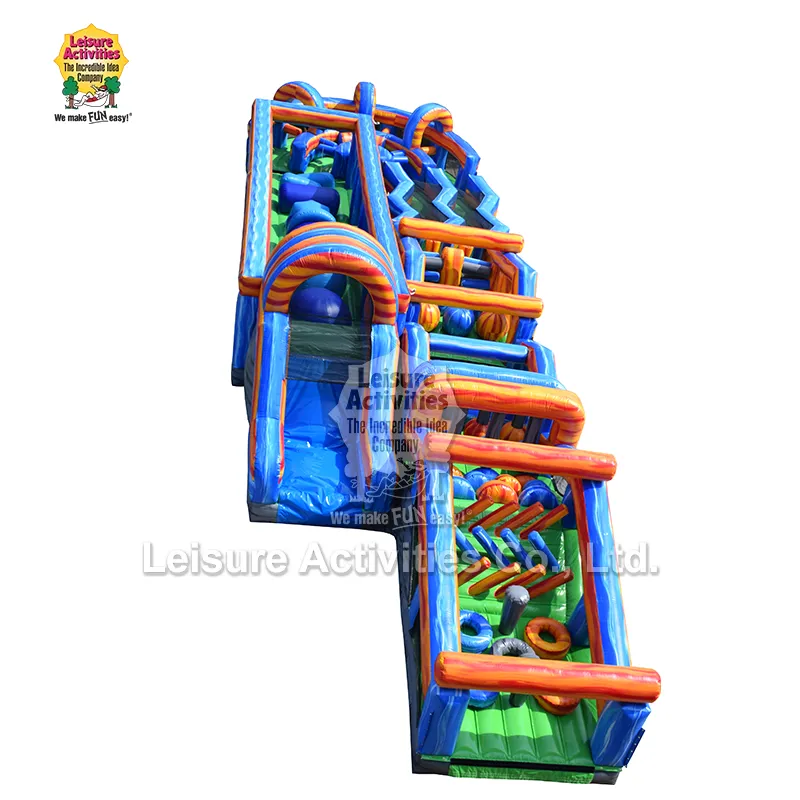 Mega Obstacle Run Opblaasbaar hindernissenparcours