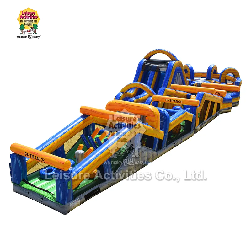 Mega Obstacle Run Opblaasbaar hindernissenparcours